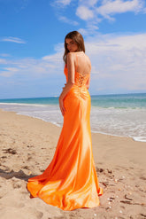 Nox Anabel A-1590 Satin Formal Prom Gown